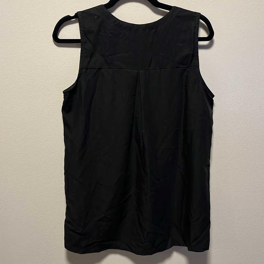 HATCH Maternity Black Sleeveless V-Neck Tencel/Linen Top, Size 0 (XS) - Picture 6 of 7